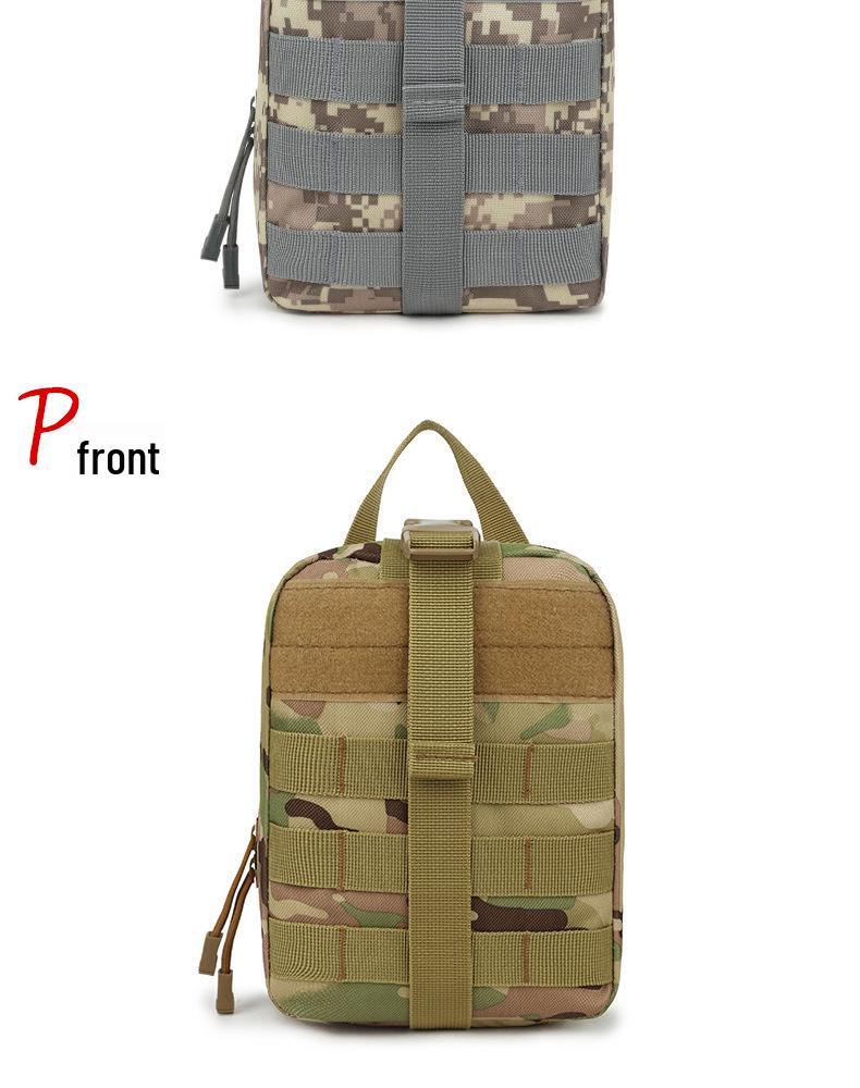 800D Tactical Medical Pouch & Waist Pack: Multifunctional MOLLE Rescue Bag for Outdoor Climbing