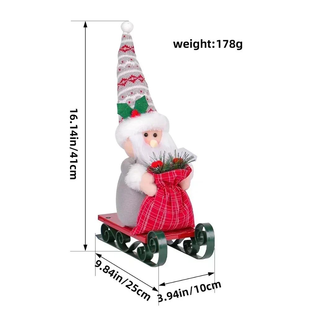 

Festive Desktop Decor Christmas Ornament Desktop Centerpiece Eye-catching Ornament Joyful Holiday Atmosphere 41*25*10cm