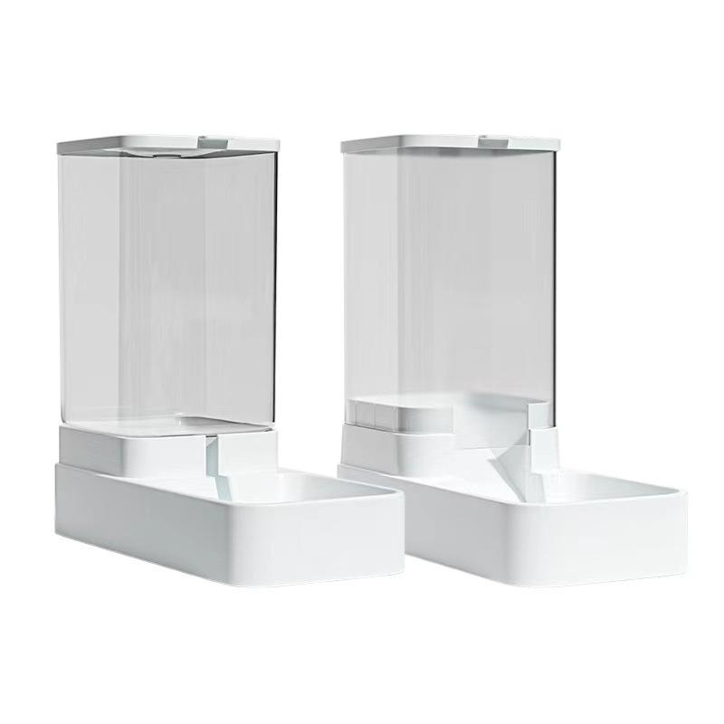 Automatic Pet Water and Food Dispenser - Cat & Dog Bowl and Tray Set