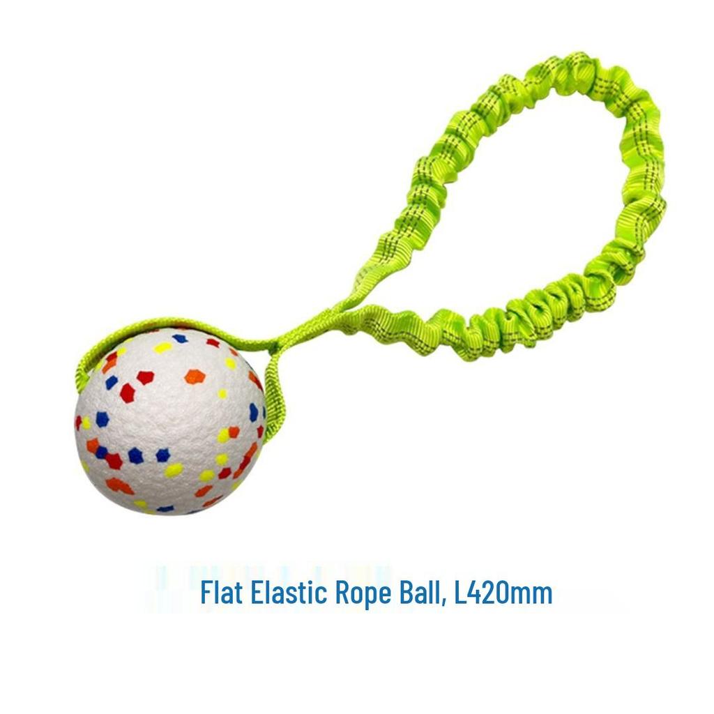 ETPU Popcorn Ball: Chew-Resistant Interactive Dog Toy for Tug of War and Puzzle Play