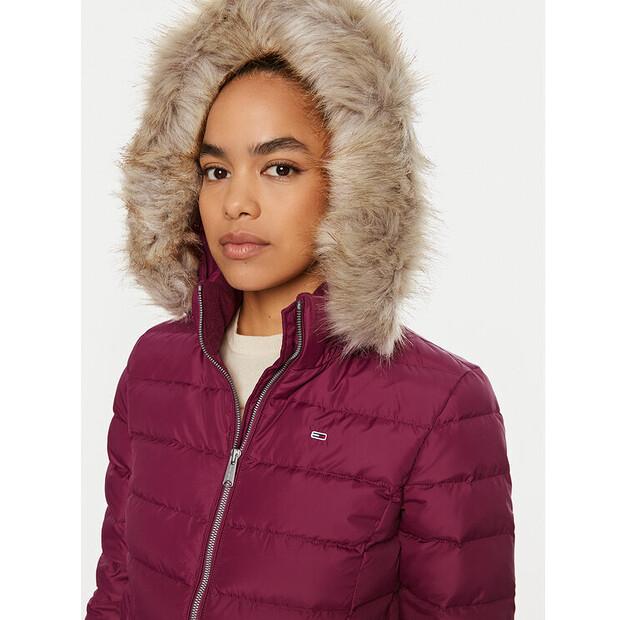 Down Jacket Tommy Jeans Basic DW0DW18312 Red Slim Fit