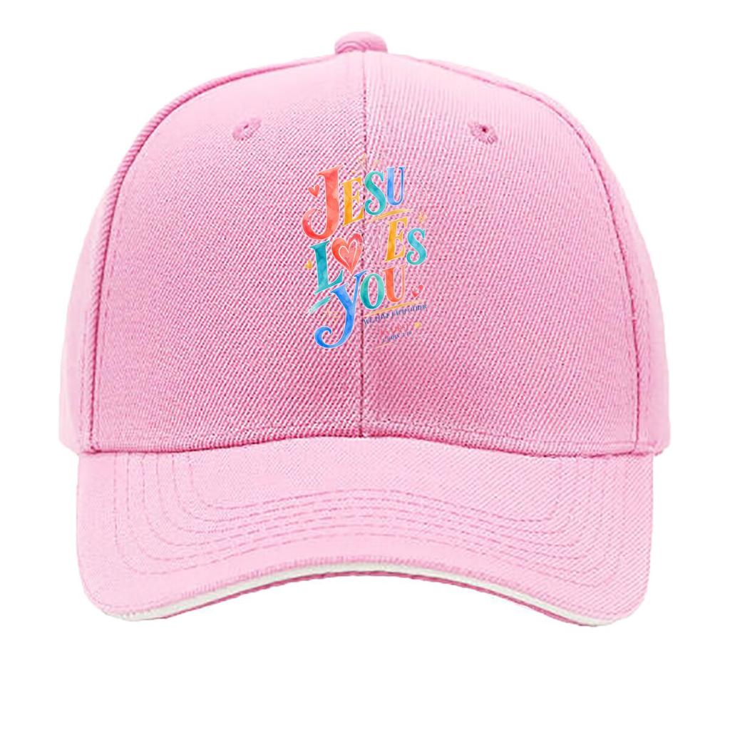 Colorful Faith Love Verse Typography Sandwich Baseball Cap Sun Cap Outdoor Workouts Hat