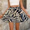 Beach Print Wide Leg Shorts Women High Waist Linen Summer Casual Drawstring Lightweight Comfortable Vacation Wear