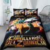 LOS CABALLEROS DEL ZODIAC Duvet Cover Set Without Sheet King Queen Double Full Twin Single Size Bed Linen Set