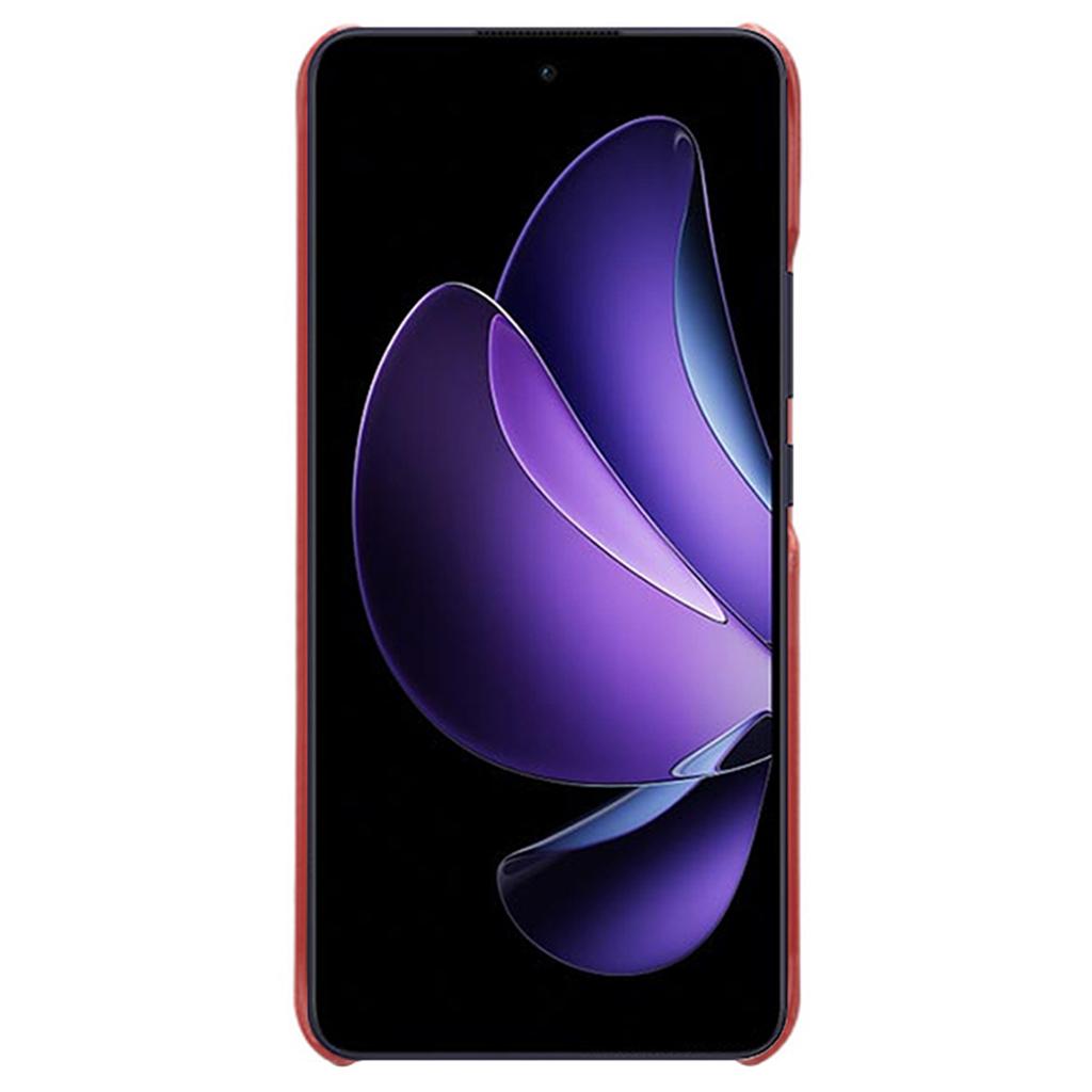 For Oppo Reno13 F 5G (Reno 13 FS 5G)/4G Case Calf Texture PU Leather Hard PC Protective Phone Cover