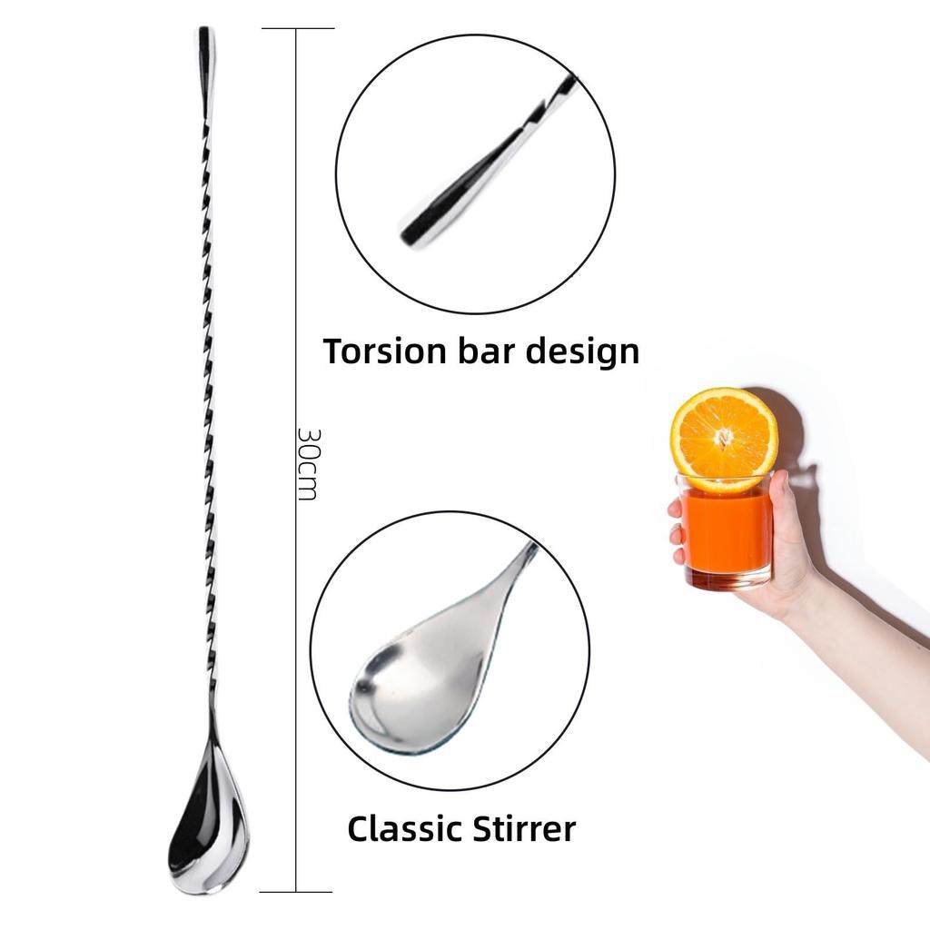 Pestle Mojito Ice Crusher Masher Bar Spoon Muddler Highball