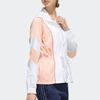Adidas Neo Color Block Retro Stand Collar Casual Sports Jacket Women Jacket White Pink EI4265