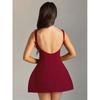 High Waisted Solid Color Short Skirt Dress High Waist Pure Color Skirt Dress