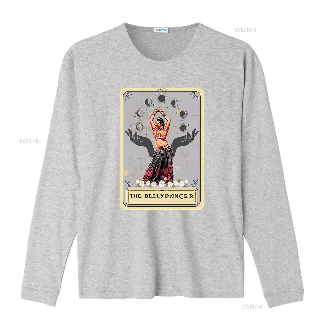 The Bellydancer Tarot Card T Shirt Belly Dance for Dancer vintage Washed Casual Top For Everyday Wear Breathable graphic homme