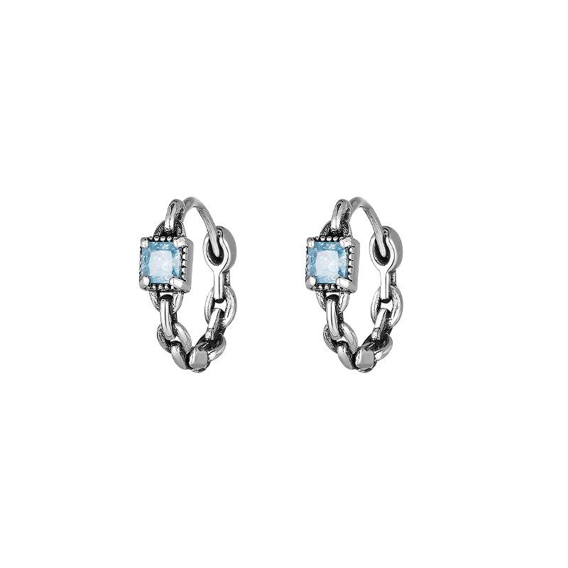 Mint Geometric Sugar Cube Earrings: Light Luxury Summer 2023 Trend for Women