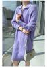 Women's French-Style Loose Mink Velvet Sweater Dress - Mid-Length, Thickened Cashmere Knit for Autumn/Winter