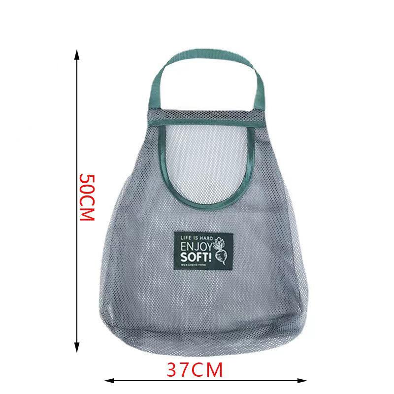 Garbage Bag Storage Box Bag Wall Hanging Bag Washable Mesh Storage Bags Plastic Bag Holder Dispenser Kitchen Tools