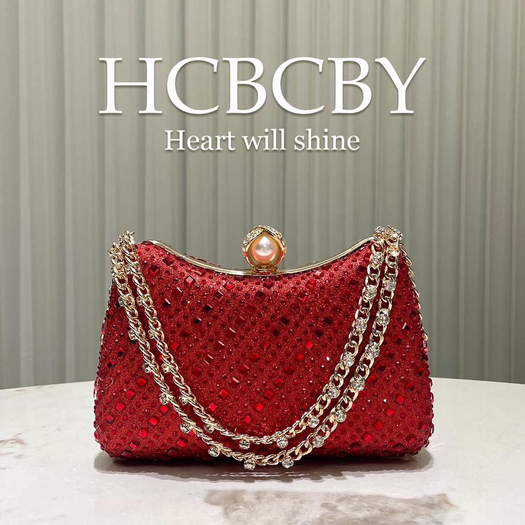 Evening Bags for Women Sparkling Clutch Purse with Chain Women's Wedding Party Prom Bride Elegant Glitter Handbag Shoulder Bags Bling Crossbody Bag