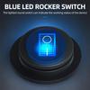 5PCS Waterproof Round Rocker Switch12V LED Toggle Switch Lighted ON Off SPST 3 Pin for Car Switch Panel RV Truck Marine Boat Switches Seat 3