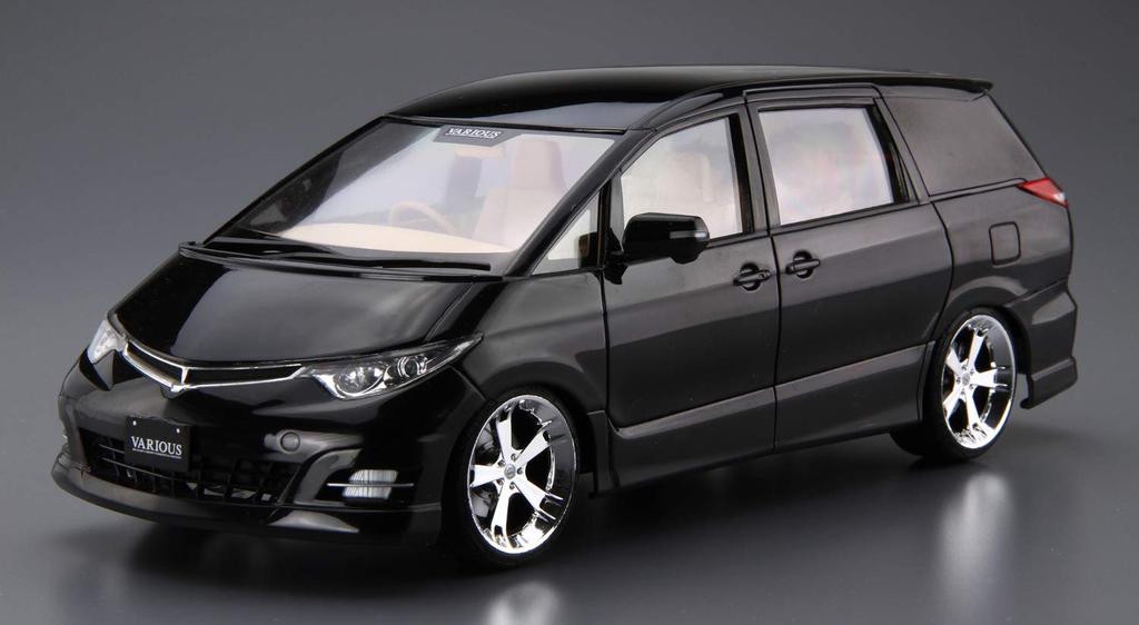 AOSHIMA The Tuned Car Fabres Vallies GSR50 Estima 2006 Plastic Model 1/24 No.32 (Toyota)