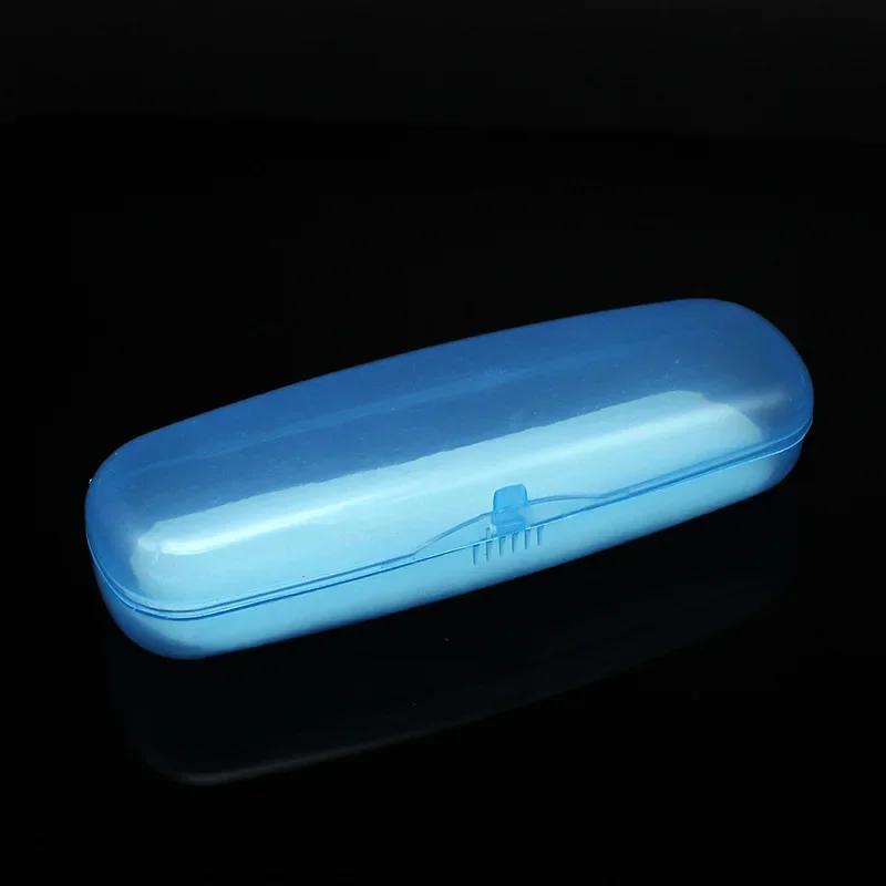Translucent Colored Waterproof Plastic Glasses Cases Hard Eyeglasses Storage Box Myopia Reading Glasses Accessories Wholesale
