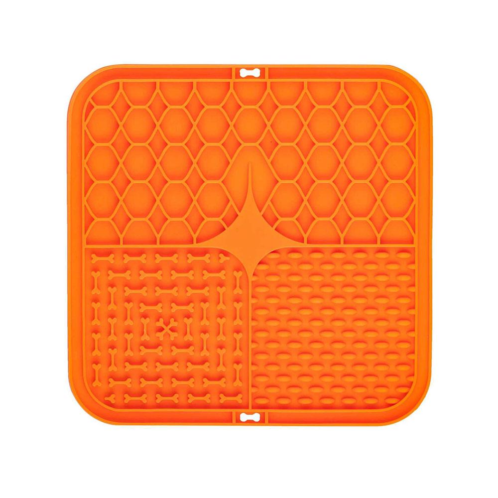 SW Pet Licking Pad Dog Cat Lick Silicone Mat Pet Slow Food Plate Feeding Bowl for Sucker Foods Training Dogs Bathing Distraction