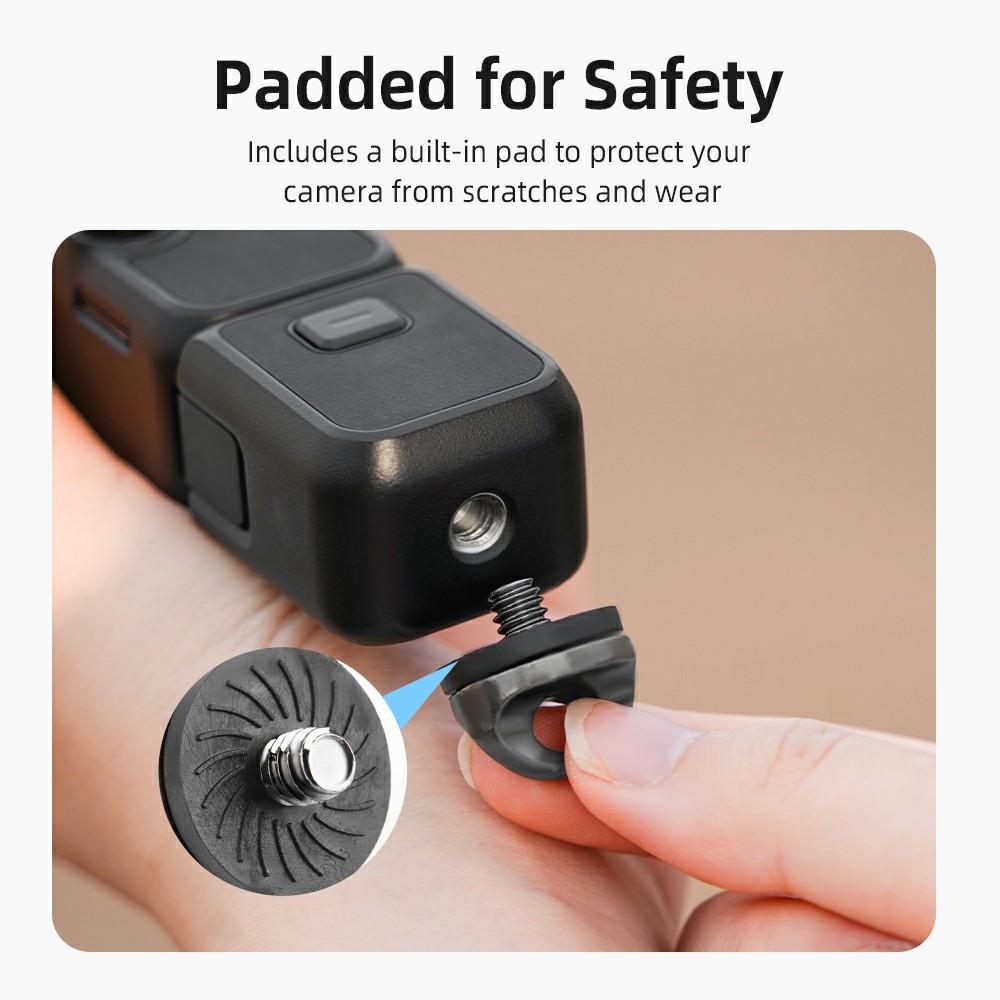 BRDRC For DJI Osmo Pocket 3 Adjustable Strap Crossbody Nylon Woven Safety Lanyard with Aluminum Alloy Lock Buckle