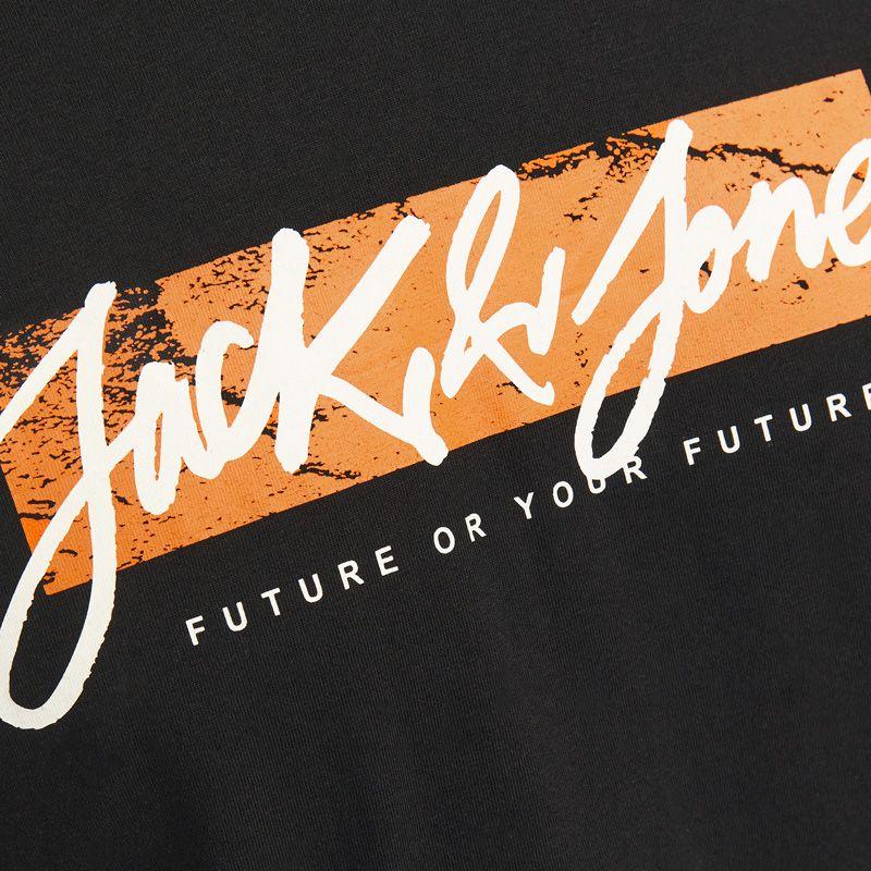 Tee shirt black jwhtiley 12287690 4400 Homme JACK & JONES