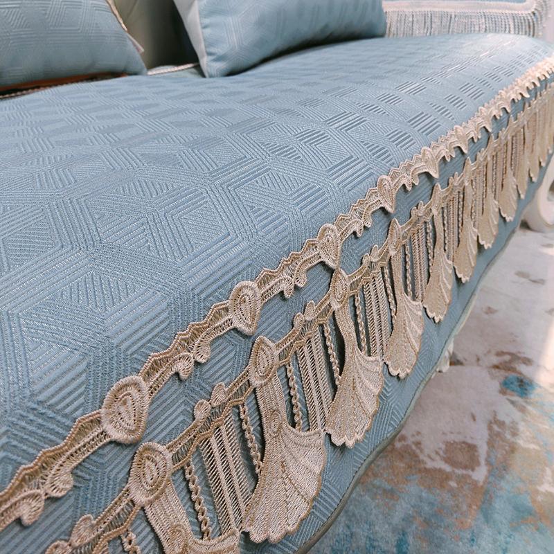 Cuscino per Divano Europeo di Lusso Antiscivolo Copridivano Decorazione Soggiorno Copridivano Arredamento Casa Universale Copridivano per Tutte le Stagioni