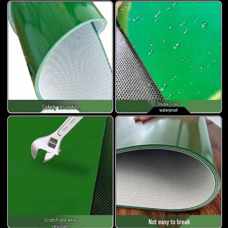 Lederwei Green Anti-static Rubber Mat with Double-Layer Nylon