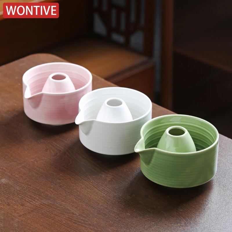 4Pcs Matcha Whisk Set Elegant Matcha Tea Set Ceramic Bowl Teaspoon Whisk Holder Powder Box Spoon Holder Tea Cloth Tea Sieve