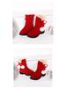 2025 Winter Girls' Slip-on Cotton Snow Boots - Fashionable Princess Style for Middle & Older Children