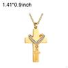 Double Cross Cremation Pendant Jewelry for Ashes Wedding Graduation Gifts