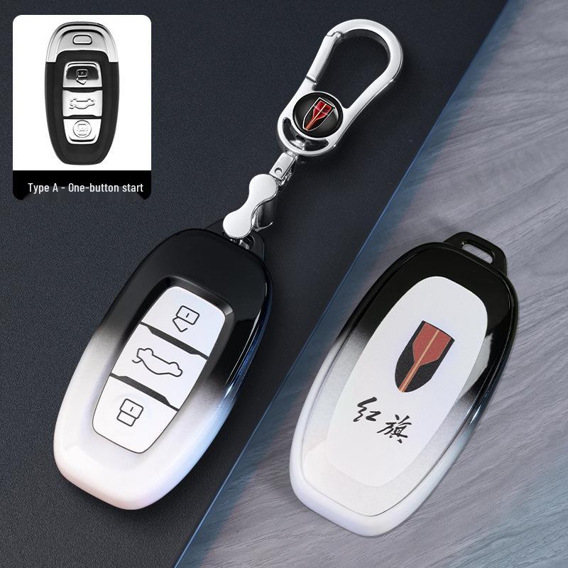 High-End Protective Key Cover for FAW Hongqi H7 Ehs3 Eqm5 - Unisex Car Accessory Modification