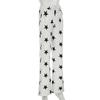 Women's Pant  Casual Micro Knit Fashion Loose Star Printed High Waisted Wide Leg Trousers