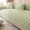 Sofa Cushion Autumn and Winter Thickened Non-Slip Cushion Cream Wind Plush Sofa Cover Cover Cloth