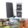 10W Solar plate Powered Exhaust Fan Cooling Ventilator Solar Exhaust Fan for Dog Chicken House Greenhouses Enduring