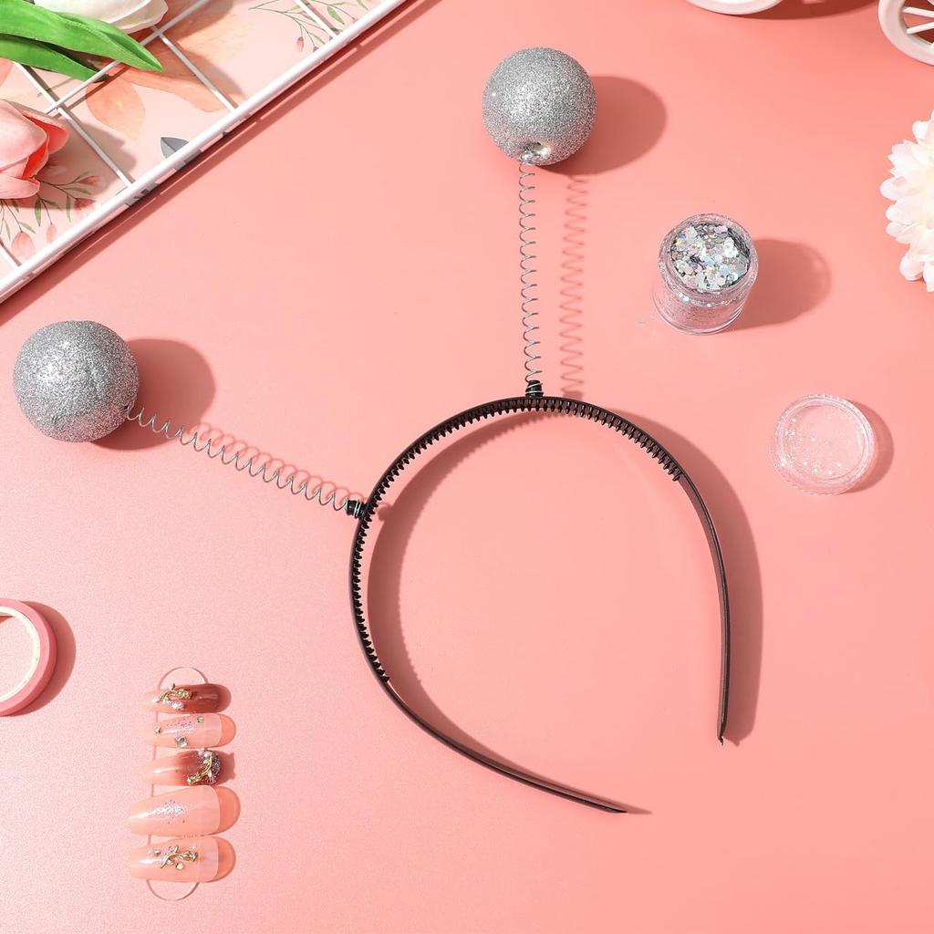 [VALICLUD] Cute Alien Antenna Headband with Pom-Pom Hair Accessory for Halloween and Parties