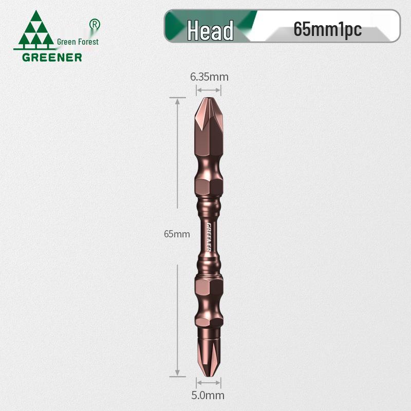 

Green Forest Magnetic Tungsten Steel Phillips Screwdriver Bits - Hex Shank Small Head for Electric and Air Drivers