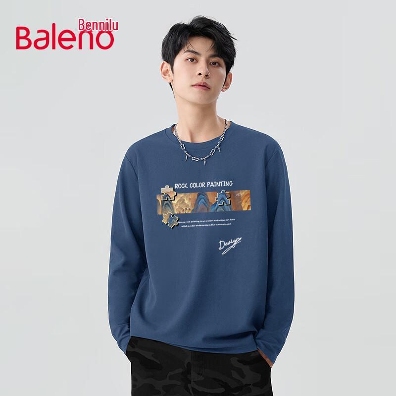Baleno Men s Loose Fit Heavyweight Cotton Long-Sleeve T-Shirt 2XL