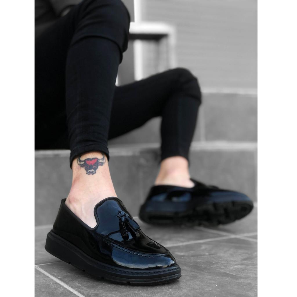 005, zapatos informales para hombre, zapatos de lino de temporada, zapatos  ortopédicos para caminar de charol de base alta, zapatos de vestir clásicos  con borlas Corcik comprar a buen precio — entrega