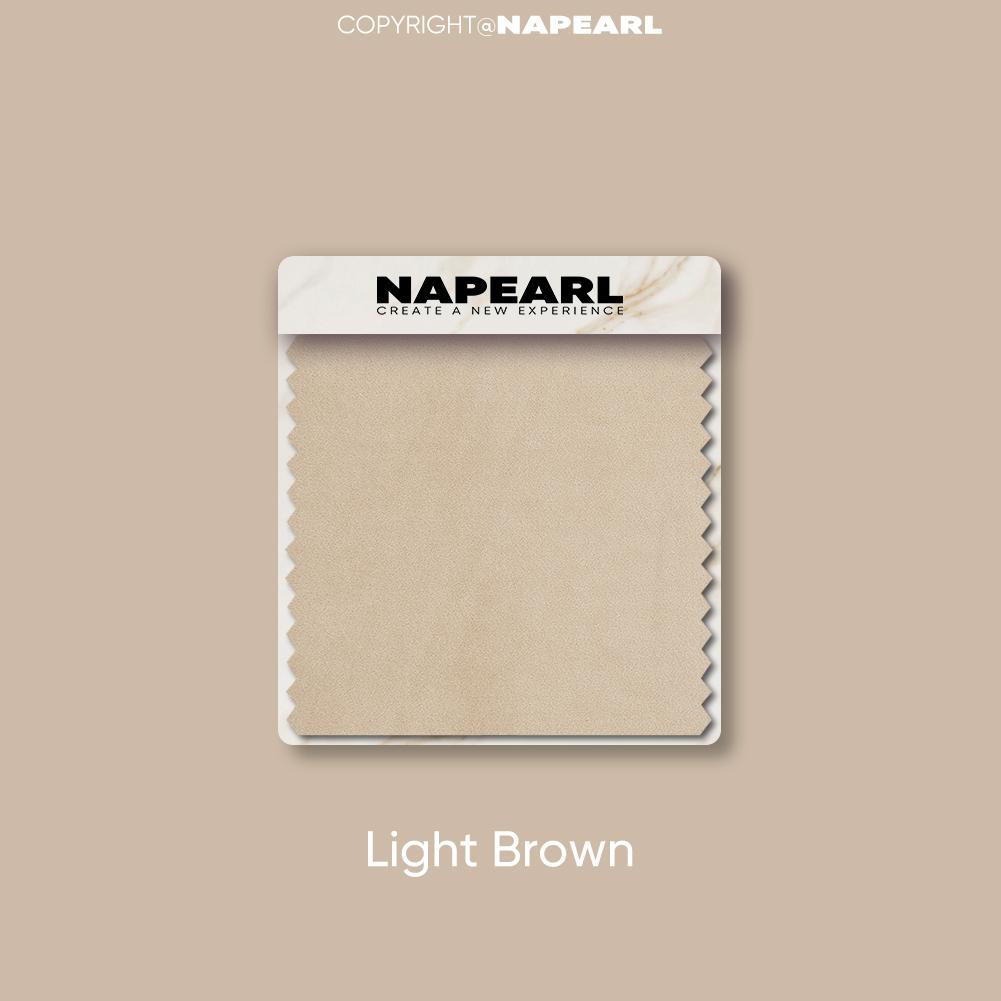 

1 шт. NAPEARL модный и универсальный однотонный шар с волнистым рисунком и кружевной отделкой, декоративная занавеска для кухонной двери W155cm x L125cm светло-коричневого