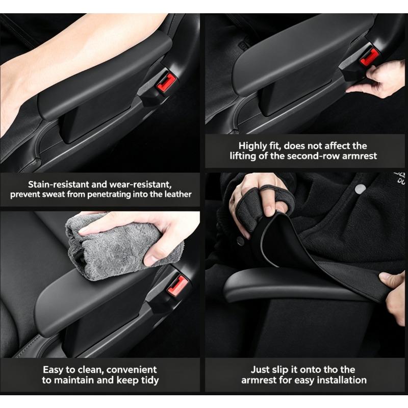 Xiaomi Second Row Armrest Protective Cover Car Handrail Protective Gloves for Tesla Model YL 25 - 26 Interior Mouldings Car Accessories