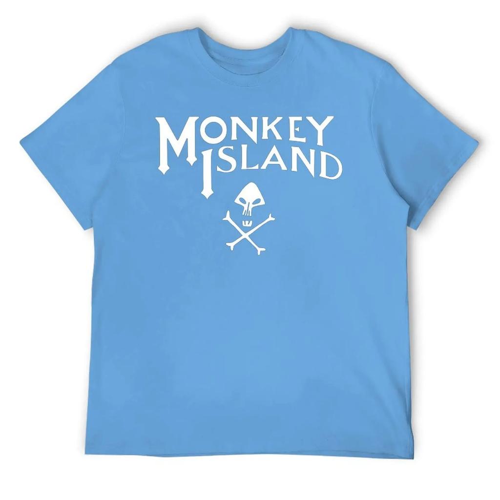 Monkey Island Classic Round Neck T-shirt Motion Tees Unique Funny Joke Fitness USA Size