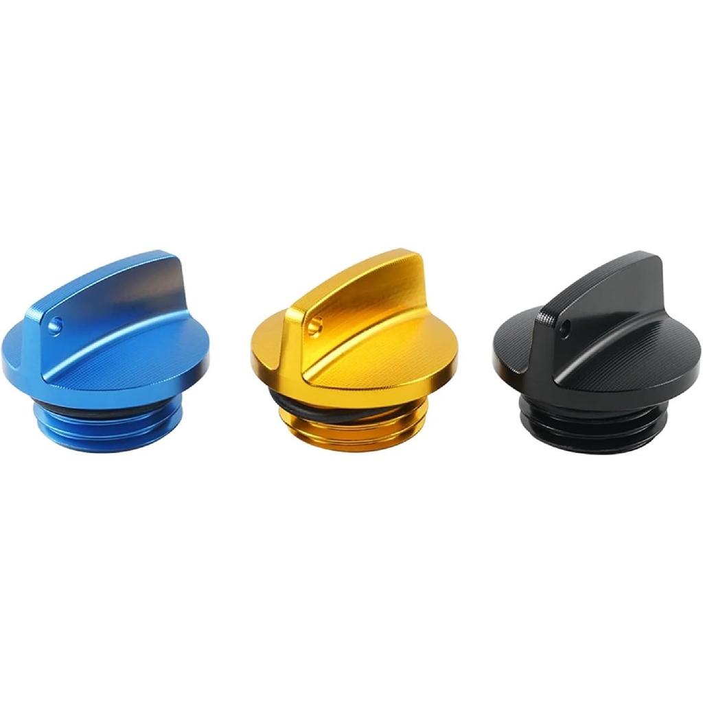 Motorcycles CNC Billet Oil Filler Cap Plug Compatible with Yamaha FZ07 MT07 YZF R1 XVS650 XVS1100 XVS1300 V-Star 650 1100 XV535 XV950 YFM600(Black)