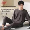 100% Cotton Sleepwear Spring Summer Crew Neck Pullover Homewear Set Outerwear 2026 New