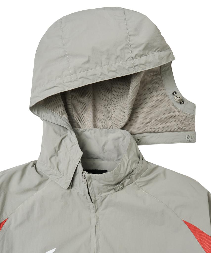 Phyps Motorcycle Nylon 2Way Track Windbreaker Greige