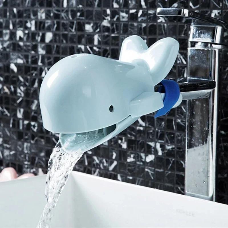 Bathroom Household Tools Lovely Whale Faucet Extender for Children Hand Washing Sink Accessories Kitchen Faucet Accessories