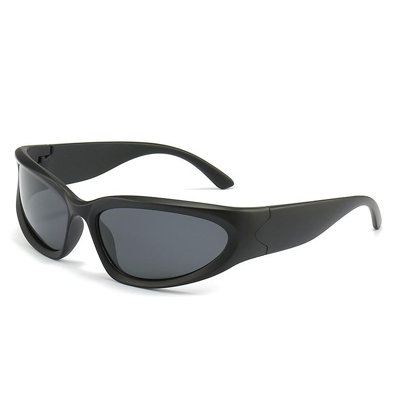 Retro Y2K Sunglasses Fashion Cat Eye Frame Color Mirror Goggles Men s and Women s Punk Sports Sunglasses