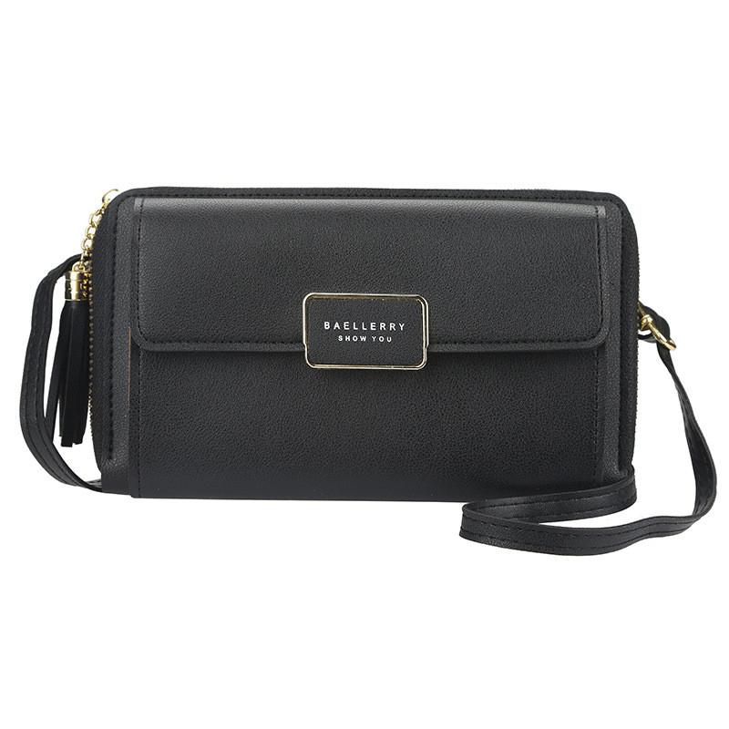Pu Leather Long Wallet For Women With Zipper And Card Slots For Daily Use