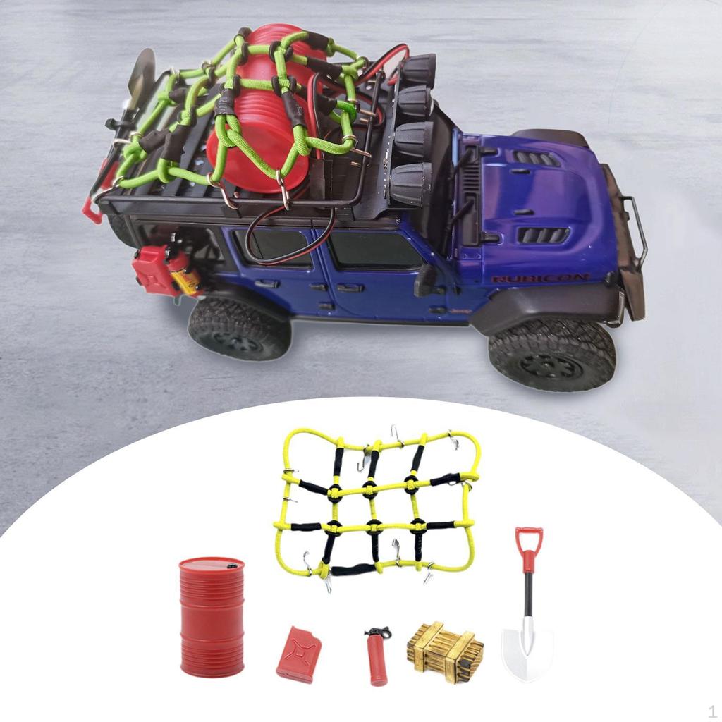 6 Pieces RC Car Roof Decoration Fire Extinguisher Replacement Professional Vehicle Part Tank