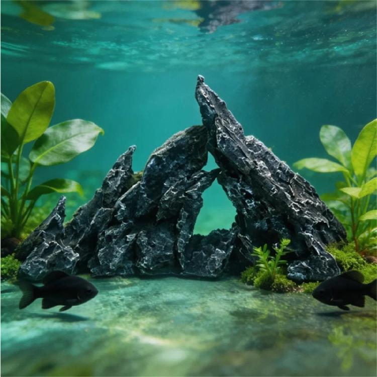 Artificial Rock Hide Cave Mountain Underwater Fish Tanks Ornament Landscaping Craft Living Room Resins Aquariums Rock