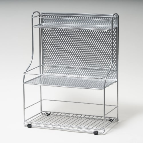 Pearl Metal Kitchen Storage 2 Seasoning Stand, 3 Tiers, H-7487, Silver