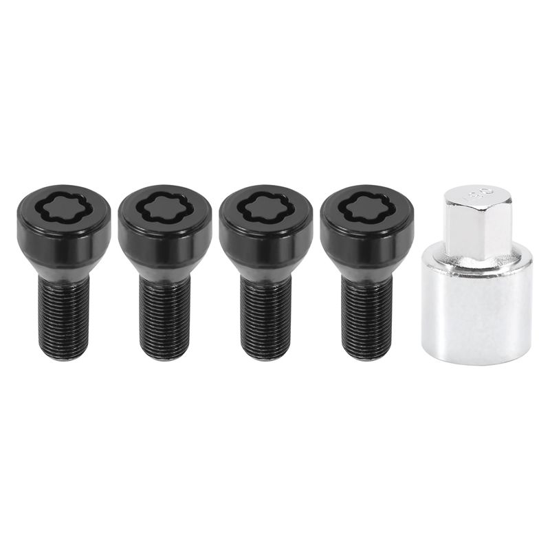 AC34- Wheel Stud Bolt Locks 14X1.25MM For BMW High Security Type Wheel Lock Set 36136792851