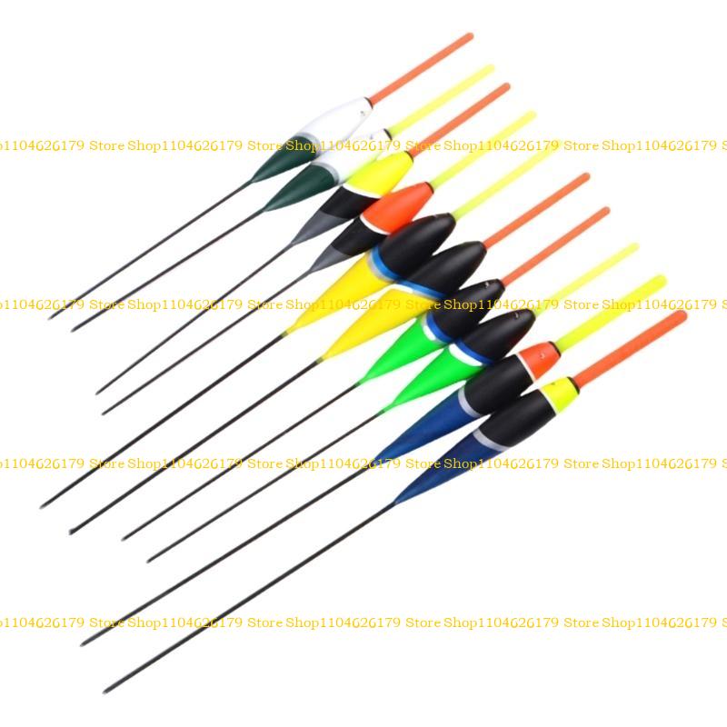 A1A2 10Pcs Oval Foam Fishing Float Wood Slip Fishing Bobbers Replacement Buoys Bobber Stopper Fishing Float Fishing Tackle
